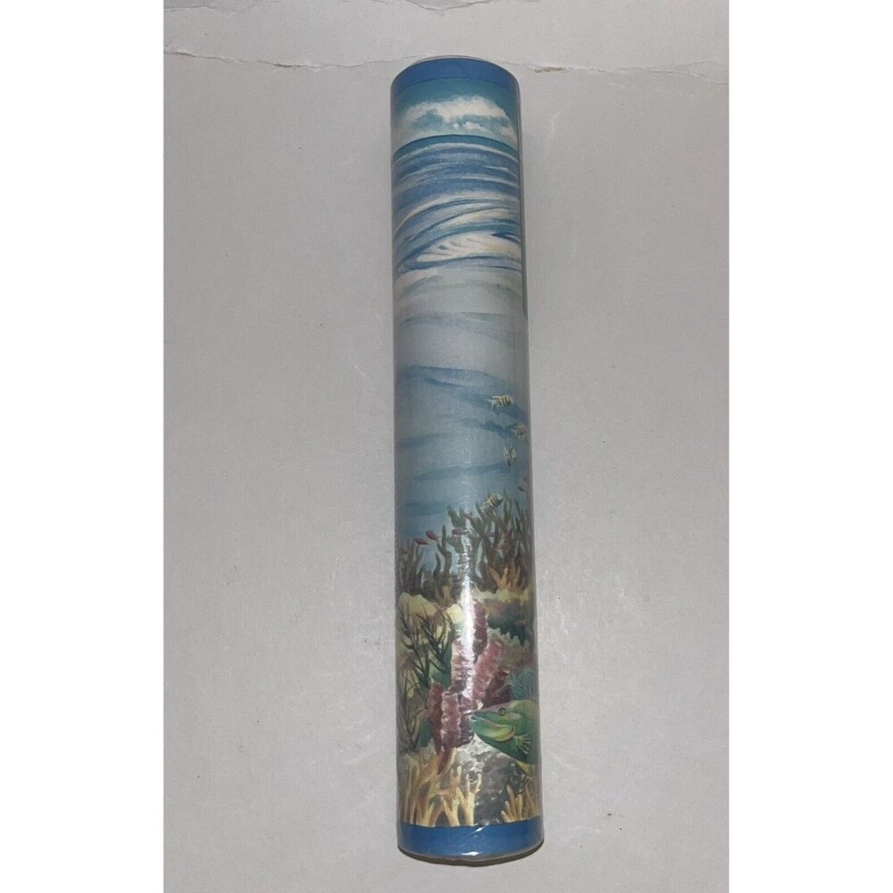 Ocean View Wall Border 1 Roll 5 Yards Water Tones New VTG Imperial Wallcoverings